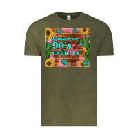 Vintage Olive raised 90's country guitar cactus sunflower's Vintage Tee - Artiststas