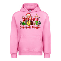 Fuchsia Pink santas favorite softball player Urban Hoodie - CowGirlArtShop