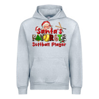 Heather Grey santas favorite softball player Urban Hoodie - CowGirlArtShop