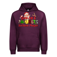 Mauve Wine santas favorite softball player Urban Hoodie - CowGirlArtShop