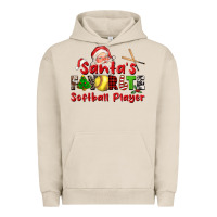Pigment French Oak santas favorite softball player Urban Hoodie - CowGirlArtShop