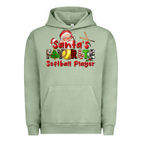 Pigment Oil Green santas favorite softball player Urban Hoodie - CowGirlArtShop