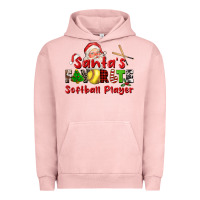 Pigment Salmon santas favorite softball player Urban Hoodie - CowGirlArtShop