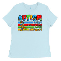 Baby Blue autism accept understand love different Ladies Tee - JahusDesignShop