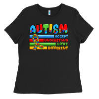 Black autism accept understand love different Ladies Tee - JahusDesignShop