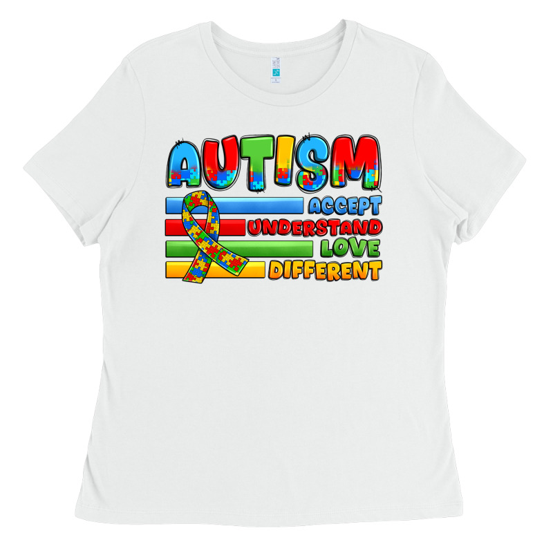 Autism Accept Understand Love Different Ladies Tee by JahusDesignShop | Teevron
