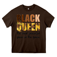 Chocolate Brown black queen the most powerful piece in the game Heavy Core Tee - texasbilliewilder