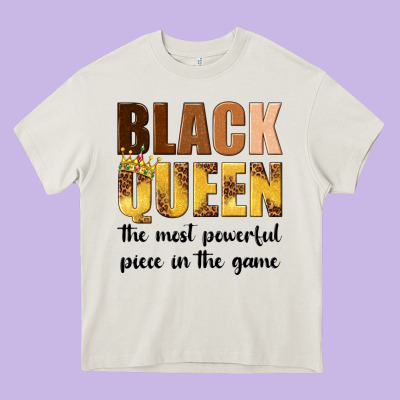 Black Queen The Most Powerful Piece In The Game Heavy Core Tee Designed By Texasbilliewilder