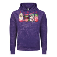 Cloud Purple pink Christmas coffee Vintage Hoodie - JahusDesignShop