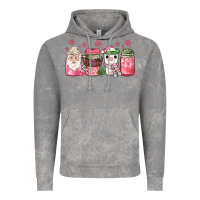 Cloud Rock pink Christmas coffee Vintage Hoodie - JahusDesignShop