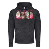 Vintage Black pink Christmas coffee Vintage Hoodie - JahusDesignShop
