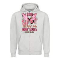 Dove Grey god is within her she will not fail Zipper Hoodie - MaliasSmallBusiness