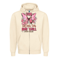 Sandshell god is within her she will not fail Zipper Hoodie - MaliasSmallBusiness