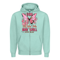 Seafoam god is within her she will not fail Zipper Hoodie - MaliasSmallBusiness
