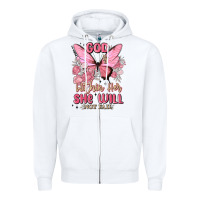 White god is within her she will not fail Zipper Hoodie - MaliasSmallBusiness