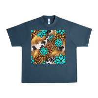 Midnight Navy western turquoise gemstone seamless pattern Urban Heavy Tee - BundleAndBundleShop