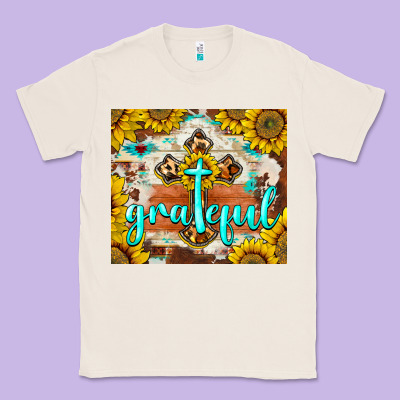 Grateful Cross Classic Tee Designed By Barkaloodesign