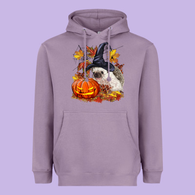 Halloween Hedgehog Heavyweight Hoodie Designed By Lillyallendesigns