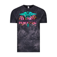 Cloud Black floral nurse preview Vintage Tee - AdoDesignShop