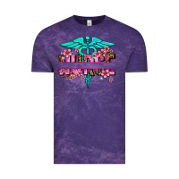 Cloud Purple floral nurse preview Vintage Tee - AdoDesignShop