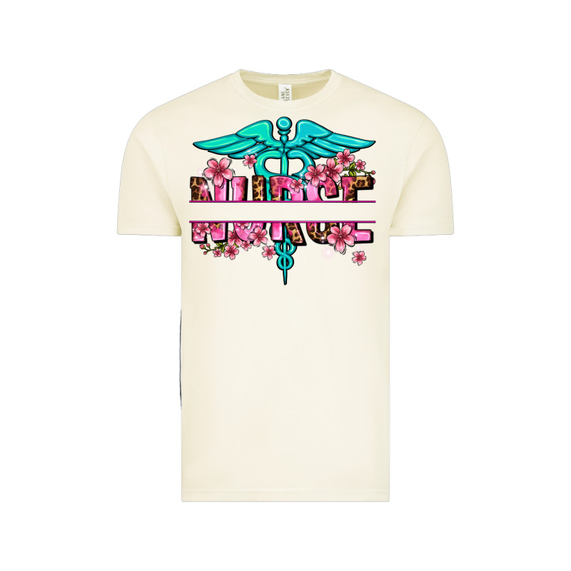 Floral Nurse Preview Vintage Tee by AdoDesignShop | Teevron