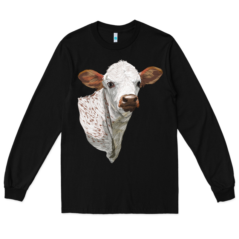 Texas Longhorn Calf Face Long Sleeve Tee by LillyAllenDesigns | Teevron