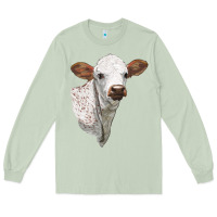 Matcha Texas Longhorn Calf Face Long Sleeve Tee - LillyAllenDesigns