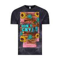 Cloud Black cowgirls don't crty boots hat sunflowers 12 oz can cooler  (slim) Vintage Tee - Artiststas