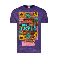 Cloud Purple cowgirls don't crty boots hat sunflowers 12 oz can cooler  (slim) Vintage Tee - Artiststas