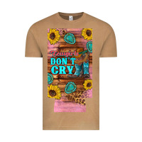Vintage Camel cowgirls don't crty boots hat sunflowers 12 oz can cooler  (slim) Vintage Tee - Artiststas