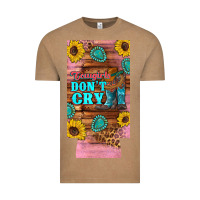 Vintage Coffee cowgirls don't crty boots hat sunflowers 12 oz can cooler  (slim) Vintage Tee - Artiststas