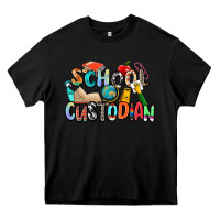 Black school custodian Heavy Core Tee - Zillion Design Studio
