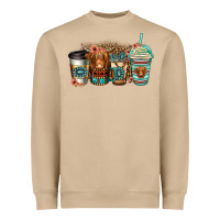 Mushroom serape floral longhaired cow coffee cups Heavyweight Sweatshirt - Jasminsmagicworld