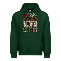 Forest Green merry and bright Urban Hoodie - CowGirlArtShop