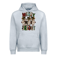 Heather Grey merry and bright Urban Hoodie - CowGirlArtShop