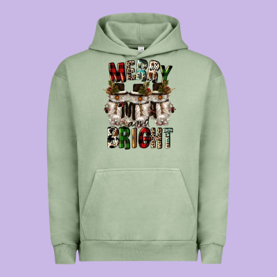 Merry And Bright Urban Hoodie Designed By Cowgirlartshop
