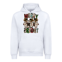 White merry and bright Urban Hoodie - CowGirlArtShop