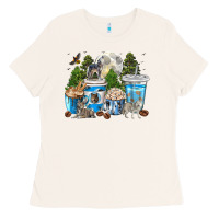 Bone Wolf coffee cups Ladies Tee - texasbilliewilder