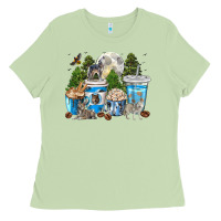 Matcha Wolf coffee cups Ladies Tee - texasbilliewilder