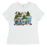 White Wolf coffee cups Ladies Tee - texasbilliewilder
