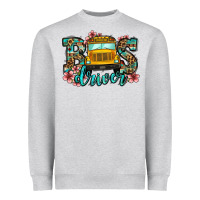 Heather Grey school bus driver Heavyweight Sweatshirt - Jasminsmagicworld