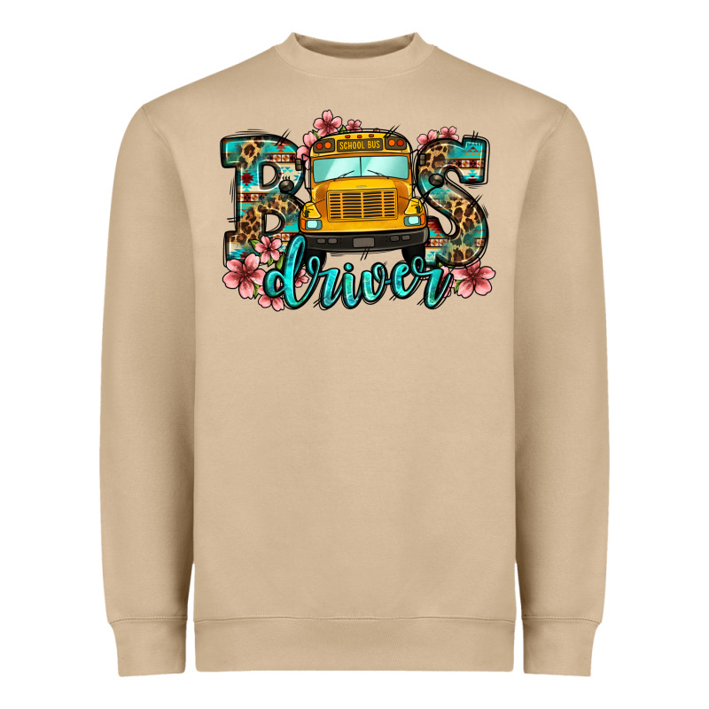 School Bus Driver Heavyweight Sweatshirt by Jasminsmagicworld | Teevron
