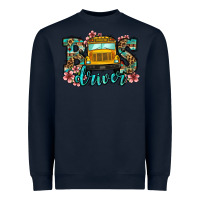 Navy school bus driver Heavyweight Sweatshirt - Jasminsmagicworld