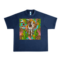 Navy western boer goat seamless pattern Urban Heavy Tee - BundleAndBundleShop