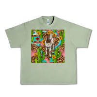 Oil Green western boer goat seamless pattern Urban Heavy Tee - BundleAndBundleShop