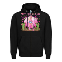 Black pretty girls walk like this this Zipper Hoodie - NancyCooperArtShop