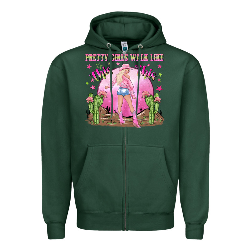 Pretty Girls Walk Like This This Zipper Hoodie by NancyCooperArtShop | Teevron