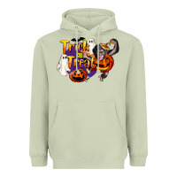 Matcha Trick Or Treat Chimpanzee Heavyweight Hoodie - LillyAllenDesigns