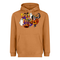 Meerkat Trick Or Treat Chimpanzee Heavyweight Hoodie - LillyAllenDesigns
