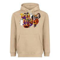 Mushroom Trick Or Treat Chimpanzee Heavyweight Hoodie - LillyAllenDesigns